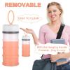 imageAccmor Baby Formula Dispenser On The Go Stackable Travel Formula Container NonSpill Milk Powder Baby Kids Snack Storage Container BPA Free 2 PacksPink