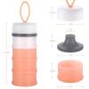 imageAccmor Baby Formula Dispenser On The Go Stackable Travel Formula Container NonSpill Milk Powder Baby Kids Snack Storage Container BPA Free 2 PacksPink