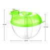 imageAccmor Baby Formula Dispenser for OnTheGo Feedings ThreeCompartment NonSpill Formula Container to Go Snack Milk Powder Dispenser for Traveling with Infant Toddler BlueGreen