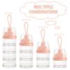 imageAccmor Baby Milk Powder Formula Dispenser 4 Layers Stackable Formula Container for Travel NonSpill Snacks Formula Storage Container On The Go BPA Free
