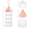 imageAccmor Baby Milk Powder Formula Dispenser 4 Layers Stackable Formula Container for Travel NonSpill Snacks Formula Storage Container On The Go BPA Free