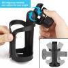 imageAccmor Bike Cup Holder Bike Water Bottle Holders Universal 360 Degrees Rotation Cup Holder for Bicycle Stroller Scooter Walker Wheelchair Bike Bottle Holders for Kids Adults 2 Pack1 pack