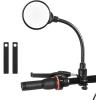 imageAccmor Bike Mirror Handlebar Mount Adjustable Rotatable Bicycle Rear View Glass Mirror Wide Angle Acrylic Convex Safety Mirror for Mountain Road Bike Bicycle
