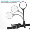 imageAccmor Bike Mirror Handlebar Mount Adjustable Rotatable Bicycle Rear View Glass Mirror Wide Angle Acrylic Convex Safety Mirror for Mountain Road Bike Bicycle
