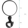imageAccmor Bike Mirrors2pcs Bicycle Cycling Rear View Mirrors Adjustable 360 Rotatable Handlebar Glass Rearview Bicycle Mirrors for Road Mountain Bike