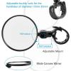 imageAccmor Bike Mirrors4pcs Bicycle Cycling Rear View Mirrors Adjustable 360 Rotatable Handlebar Glass Rearview Bicycle Mirrors for Road Mountain Bike