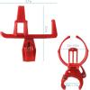 imageAccmor Bike Water Bottle Holders No Screws Universal Bike Cup Holder 360 Degree Rotatable Bike Water Bottle Cage Water Bottle Holders for Kids Bike Adult Bike RedRed