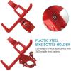 imageAccmor Bike Water Bottle Holders No Screws Universal Bike Cup Holder 360 Degree Rotatable Bike Water Bottle Cage Water Bottle Holders for Kids Bike Adult Bike RedRed
