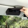 imageAccmor Bling Sunglasses Holder for Car Sun Visor Sparkling Auto Glasses Clip Case Eyeglasses Protective Box PU Leather Car Sunglass Storage Organizer for Truck SUV RV Black CrystalBlack  Black