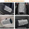 imageAccmor Bling Sunglasses Holder for Car Sun Visor Sparkling Auto Glasses Clip Case Eyeglasses Protective Box PU Leather Car Sunglass Storage Organizer for Truck SUV RV Black CrystalBling White