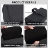 imageAccmor Bling Sunglasses Holder for Car Sun Visor Sparkling Auto Glasses Clip Case Eyeglasses Protective Box PU Leather Car Sunglass Storage Organizer for Truck SUV RV Black CrystalBlack  Black