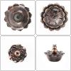 imageAccmor Brass Incense Holder Lotus Stick Incense Holder for StickCoilCone Incense with Ash CatcherRed Copper