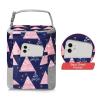 imageAccmor Breastmilk Cooler Bag Baby Bottle Cooler Bags Insulated Tote Bags On The Go Fits 4 Large 8oz Bottles for Nursing Mom Daycare TravelPink triangle