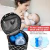 imageAccmor Breastmilk Cooler Bag Insulated Baby Bottle Cooler Tote Bags for Nursing Mom DaycareBlack Geometry