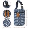 imageAccmor Breastmilk Cooler Bag Insulated Baby Bottle Cooler Tote Bags for Nursing Mom DaycareBlue Geometry