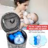 imageAccmor Breastmilk Cooler Bag Insulated Baby Bottle Cooler Tote Bags for Nursing Mom DaycareGrey Arrow