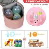 imageAccmor Breastmilk Cooler Bag Insulated Baby Bottle Cooler Tote Bags for Nursing Mom DaycarePink