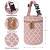 imageAccmor Breastmilk Cooler Bag Insulated Baby Bottle Cooler Tote Bags for Nursing Mom DaycarePink Geometry