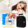 imageAccmor Breastmilk Cooler Bag with Ice Pack Baby Bottle Cooler Bags Insulated Bottle Cooler Tote Bags On The Go Fits 6 Large 9oz Bottles for Nursing Mom Daycare Travel BlackDoubleLayer Large Capacity