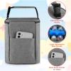 imageAccmor Breastmilk Cooler Bag with Ice Pack Baby Bottle Cooler Bags Insulated Bottle Cooler Tote Bags On The Go Fits 6 Large 9oz Bottles for Nursing Mom Daycare Travel BlackFits 4 Bottles Up to 8 Ounce
