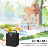 imageAccmor Breastmilk Cooler Bag with Ice Pack Baby Bottle Cooler Bags Insulated Bottle Cooler Tote Bags On The Go Fits 6 Large 9oz Bottles for Nursing Mom Daycare Travel BlackFits 6 Bottles Up to 9 Ounce
