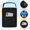 imageAccmor Breastmilk Cooler Bag with Ice Pack Baby Bottle Cooler Bags Insulated Bottle Cooler Tote Bags On The Go Fits 6 Large 9oz Bottles for Nursing Mom Daycare Travel BlackFits 4 Bottles Up to 8 Ounce