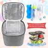 imageAccmor Breastmilk Cooler Bag with Ice Pack Baby Bottle Cooler Bags Insulated Bottle Cooler Tote Bags On The Go Fits 6 Large 9oz Bottles for Nursing Mom Daycare Travel BlackFits 4 Bottles Up to 8 Ounce