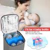 imageAccmor Breastmilk Cooler Bag with Ice Pack Baby Bottle Cooler Bags Insulated Bottle Cooler Tote Bags On The Go Fits 6 Large 9oz Bottles for Nursing Mom Daycare Travel BlackFits 4 Bottles Up to 8 Ounce