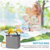 imageAccmor Breastmilk Cooler Bag with Ice Pack Baby Bottle Cooler Bags Insulated Bottle Cooler Tote Bags On The Go Fits 6 Large 9oz Bottles for Nursing Mom Daycare Travel BlackFits 6 Bottles Up to 9 Ounce