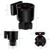 imageAccmor Car Cup Holder Expander Adapter with Adjustable Base 2in1 Car Cup Holder Expander with Phone Holder Car Cup Organizer Compatible with Yeti Ramblers Hydro Flasks Nalgenes Bottles