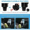imageAccmor Car Cup Holder Expander Adapter with Adjustable Base 2in1 Car Cup Holder Expander with Phone Holder Car Cup Organizer Compatible with Yeti Ramblers Hydro Flasks Nalgenes Bottles