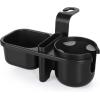 imageAccmor Car Headrest Backseat Organizer with Cup Holder 3 in 1 Universal Backseat Car Organizer Tray Hold Bottles Phone Snacks Trash NonSlip Grip Clip Car Seat Organizer Tray for Kids Adults3 in 1