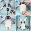 imageAccmor Car Seat Straps Shoulder Pads Suit for Baby Kids Car Seat Strap Covers Hip SupportCar Seat Strap Pads Soft Seat Belt Covers for All Car Seats Pushchair StrollerWhite