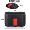 imageAccmor Car Side Pocket Organizer  PU Leather Tray Pouch Seat Storage Gap Filler Phone Key Sunglasses Holder for Door Window Console Seat 1 Pack