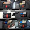 imageAccmor Car Side Pocket Organizer  PU Leather Tray Pouch Seat Storage Gap Filler Phone Key Sunglasses Holder for Door Window Console Seat 1 Pack