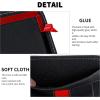 imageAccmor Car Side Pocket Organizer  PU Leather Tray Pouch Seat Storage Gap Filler Phone Key Sunglasses Holder for Door Window Console Seat 1 Pack