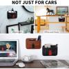 imageAccmor Car Side Pocket Organizer  PU Leather Tray Pouch Seat Storage Gap Filler Phone Key Sunglasses Holder for Door Window Console Seat 1 Pack