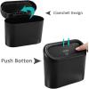 imageAccmor Car Trash Can with Lid Mini Auto Dustbin Garbage Organizer Holder 2 Packs Automotive Storage Container Bin with 60 Pcs Bags for Vehicle Home OfficeBlack  Carbon Fibre