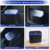 imageAccmor Car Trash Can with Lid Mini Auto Dustbin Garbage Organizer Holder 2 Packs Automotive Storage Container Bin with 60 Pcs Bags for Vehicle Home OfficeBlackBlue Lid
