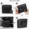 imageAccmor Car Trash Can with Lid Mini Auto Dustbin Garbage Organizer Holder 2 Packs Automotive Storage Container Bin with 60 Pcs Bags for Vehicle Home OfficeBlackBlack Rhinestone