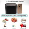 imageAccmor Car Trash Can with Lid Mini Auto Dustbin Garbage Organizer Holder 2 Packs Automotive Storage Container Bin with 60 Pcs Bags for Vehicle Home Office1 Black