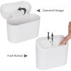 imageAccmor Car Trash Can with Lid Mini Auto Dustbin Garbage Organizer Holder 2 Packs Automotive Storage Container Bin with 60 Pcs Bags for Vehicle Home OfficeWhite