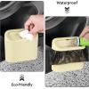 imageAccmor Car Trash Can with Lid Mini Auto Dustbin Garbage Organizer Holder 2 Packs Automotive Storage Container Bin with 60 Pcs Bags for Vehicle Home OfficeBeige