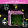 imageAccmor Car Trash Can with Lid Mini Auto Dustbin Garbage Organizer Holder 2 Packs Automotive Storage Container Bin with 60 Pcs Bags for Vehicle Home OfficeBlackPink Rhinestone