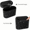 imageAccmor Car Trash Can with Lid Mini Auto Dustbin Garbage Organizer Holder 2 Packs Automotive Storage Container Bin with 60 Pcs Bags for Vehicle Home OfficeBlackBlack Rhinestone