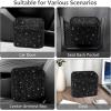 imageAccmor Car Trash Can with Lid Mini Auto Dustbin Garbage Organizer Holder 2 Packs Automotive Storage Container Bin with 60 Pcs Bags for Vehicle Home OfficeBlackBlack Rhinestone