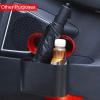 imageAccmor Car Trash Can with Lid Mini Auto Dustbin Garbage Organizer Holder 2 Packs Automotive Storage Container Bin with 60 Pcs Bags for Vehicle Home OfficeBlackRed Lid