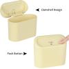 imageAccmor Car Trash Can with Lid Mini Auto Dustbin Garbage Organizer Holder 2 Packs Automotive Storage Container Bin with 60 Pcs Bags for Vehicle Home OfficeBeige
