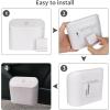 imageAccmor Car Trash Can with Lid Mini Auto Dustbin Garbage Organizer Holder 2 Packs Automotive Storage Container Bin with 60 Pcs Bags for Vehicle Home OfficeBlack  White