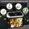 imageAccmor Car Trash Can with Lid Mini Auto Dustbin Garbage Organizer Holder 2 Packs Automotive Storage Container Bin with 60 Pcs Bags for Vehicle Home OfficeBlackSilver Lid  BlackSilver Lid